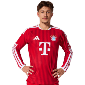 FC Bayern Authentic Langarm Trikot Home 26-27 – Rot – Heimtrikot – Herren – adidas