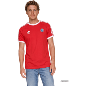 adidas Originals FC Bayern T-Shirt Stadionkollektion – Rot