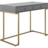 Schreibtisch CAMILA 106 x 50 x 79 cm lackiert Grau