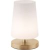 Paul Neuhaus Retrofit LED Tischlampe SONJA 23 cm mattmessing