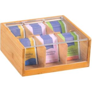 Kesper Teebox natur Bambus B/H/L: ca. 11×9,5×22 cm