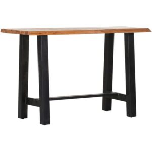 INTERhome Bartisch TENSIO 140 x 60 cm Akazie Massivholz/schwarz