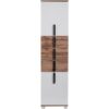 Hochschrank LUCA 40,3 x 163,7 cm weiß/ Eiche Landhaus