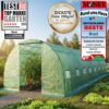 Brast Folien-Gewächshaus 24, 3x8m inkl. Erdanker & Unkrautvlies