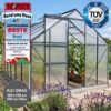 Brast Aluminium-Gewächshaus 380x250x205 anthrazit