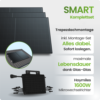 Tepto 1365Wp Balkonkraftwerk Smart mit Hoymiles Mikrowechselrichter – Trapezdachmontage