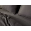 Emma Silken Satin Kopfkissenbezug   Dunkelgrau   80x80cm