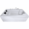 Doppelbadewanne 190×120 cm, groß, freistehend / Einbau, für 2 Personen, Sanitäracryl, Caribia CLASSIC Badewanne, Made in Germany