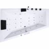 Indoor Whirlpool Raumsparbadewanne 180×125 Links cm, 16 Massagedüsen LED, groß, freistehend / Einbau, 2 Personen, Caribia DIAGOOL Basic