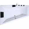 Raumsparbadewanne Größe – 180×125 Links cm, groß, freistehend / Einbau, für 2 Personen, Sanitäracryl, Caribia DIAGOOL Badewanne