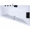 Raumsparbadewanne Größe – 170×125 Rechts cm, groß, freistehend / Einbau, für 2 Personen, Sanitäracryl, Caribia DIAGOOL Badewanne