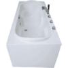 Badewanne 180×80 cm, freistehend / Einbau, für 1 Person, für kleines Bad, Sanitäracryl, Caribia KOMFORT Badewanne, Made in Germany