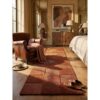 Läufer kariert Terrakotta 60 x 230 cm – DEBEN   Kadima Design