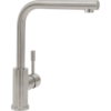 Villeroy und Boch Küchenarmatur Modern Steel 966801LC 14 l/min, flexible Anschlussschläuche, Edelstahl massiv