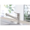 Villeroy und Boch Küchenarmatur Como 925100LC 15,3 l/min, flexible Anschlussschläuche, Edelstahl massiv