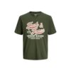 Jack & Jones  T-Shirt T-Shirt Jack   Jones Col Rond Beige En Coton Biologique Eu S;Eu M Male