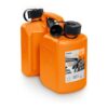 STIHL Kombi-Kanister 3 l Kraftstoff/1,5 l Sägekettenhaftöl, orange, UN-Zulassung, inkl. Auslaufrohre