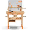STIHL Kinderwerkbank Holz mit Holzspielzeug, FSC-zertifiziert, inkl. Holzwerkzeug