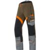 STIHL Kletterhose X-CLIMB Gr. M, Bundhose torf, elastisch, wasserdichtes Knie, Dornen- und Nässeschutz, Nierenschutz, verschließbare Taschen