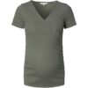 Noppies Umstands- und Still-T-Shirt Sanson Rippqualität oliv L