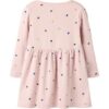Name It Kleid langarm Herzen Rippqualität rosa 92