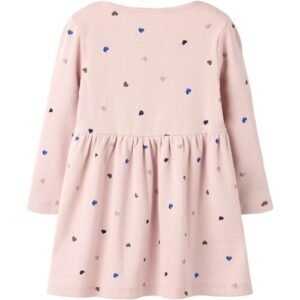 Name It Kleid langarm Herzen Rippqualität rosa 92