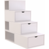 ABC MEUBLES Treppenregal 100 cm – Weiß