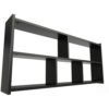 ABC MEUBLES Bett regal Breite 160cm aus Holz für hochbett – Schwarz