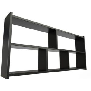 ABC MEUBLES Bett regal Breite 160cm aus Holz für hochbett – Schwarz