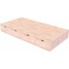 ABC MEUBLES Bett mit Schubladen 90×200 Würfel – Roh (ohne Lack)