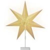 Casaria® Papierstern LED Weiß Ornament inkl Ständer