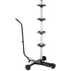 monzana® Felgenbaum Schwarz Alu bis 225mm fahrbar