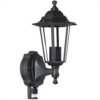 monzana® Wandleuchte mit Bewegungsmelder Anthrazit Aluminium IP44 einstellbar