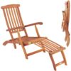Casaria® Gartenliege Queen Mary® Akazienholz FSC®-zertifiziert 169x54x95cm