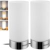 monzana® Tischlampe Golau 2er-Set Weiß