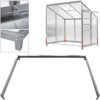 Deuba® Stahlfundament verzinkt 190x122x12cm – für Anlehngewächshaus