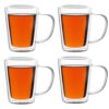 monzana® Teegläser 4er-Set je 250ml doppelwandig