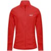 Jack Wolfskin Taunus 100 Full Zip Damen Funktionsjacke, rot, Gr. L L