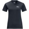 Jack Wolfskin Essential Damen T-Shirt, blau, Gr. M M