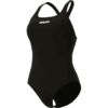 Arena Team Swim Pro Solid Damen Schwimmanzug, schwarz, Gr. 42 42 EU