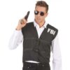 PARTYPRO FBI-Weste für Erwachsene schwarz