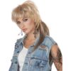 KARNEVAL-MEGASTORE Vokuhila-Perücke für Damen blond – female