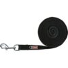 TRIXIE Schleppleine, Baumwolle, M–L: 5 m / 20 mm, schwarz