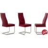 Standard Furniture Freischwinger rot Kunstleder