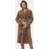 Hollert Shearling Mantel in Cappuccino – Zeitlose Eleganz aus echtem Lammfell Größe: 3XL female