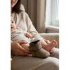Hollert Baby Lammfellschuhe MIT KLETTVERSCHLUSS Braun – Weich, warm & rutschfest Schuhgröße: EUR 20-21
