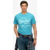 39.99 Superdry Herren Lässiges Vintage Logo T-shirt in Neonfarben Blue – Größe: L