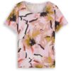 54 T-shirt slub jersey wide crew female