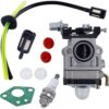 ENLENK Rasenmäher Vergaser 52cc 49cc 43cc Vergasersätze Mit Dichtungen, Schläuchen, Zündkerzen Und Kraftstofffiltern