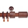 OEM Gardinenstange Aus Einfarbigem Erlenholz, 120 Cm Zylinder
